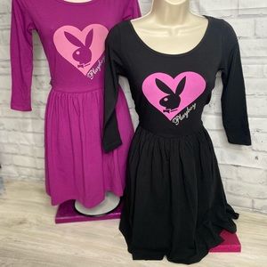PLAYBOY Y2k Babydoll SUMMER BLACK Dress